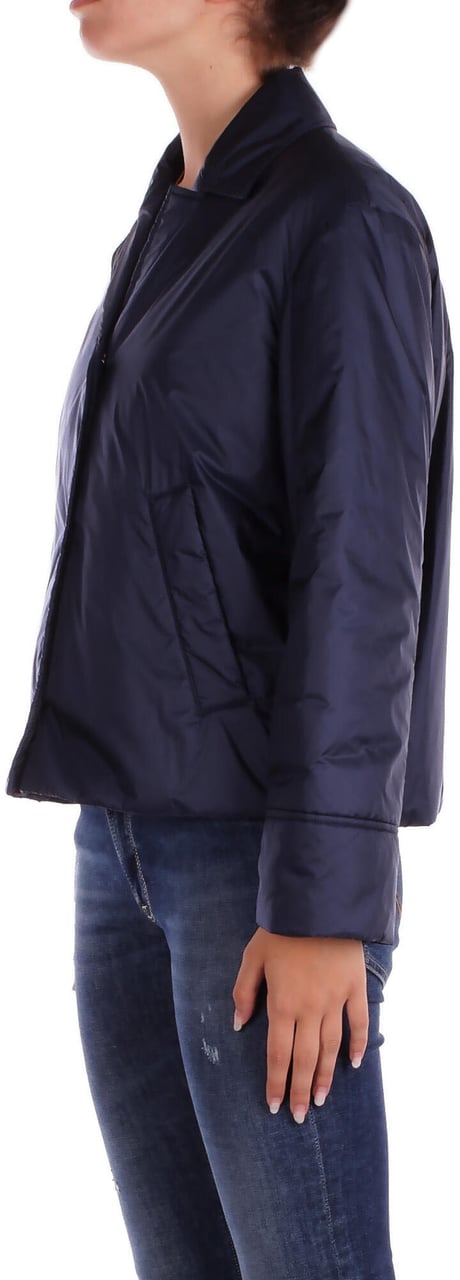 Max Mara Coats Blue Blauw