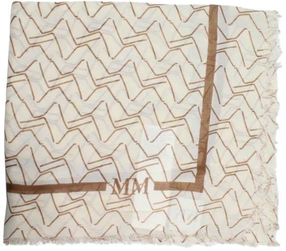 Max Mara Scarfs Bianco Avorio Wit