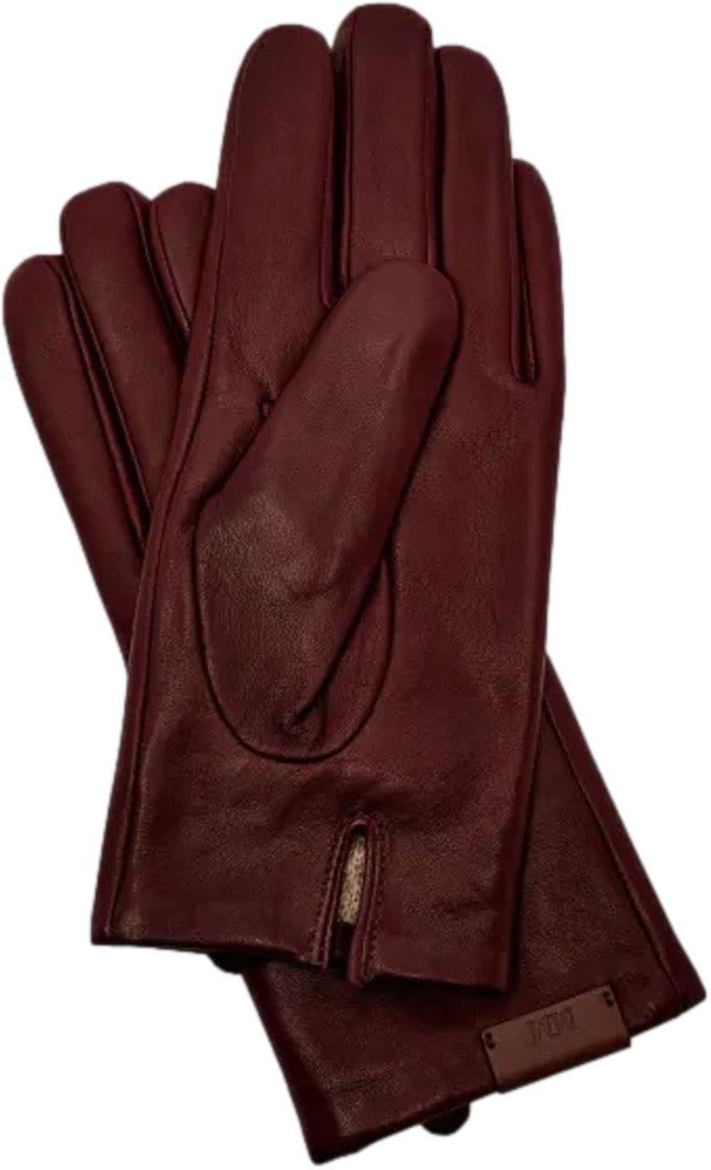Max Mara Gloves Marrone Bordeaux Bruin