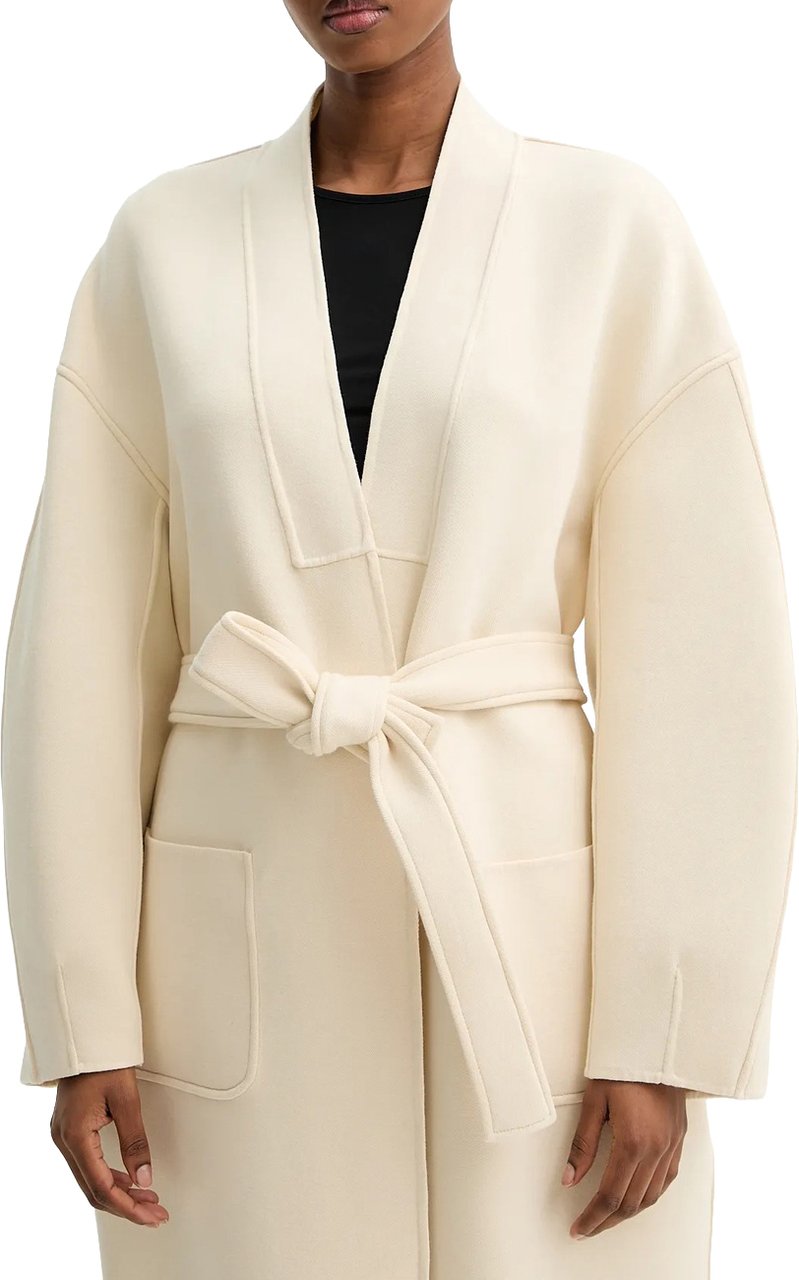 Max Mara Coats Avorio Wit