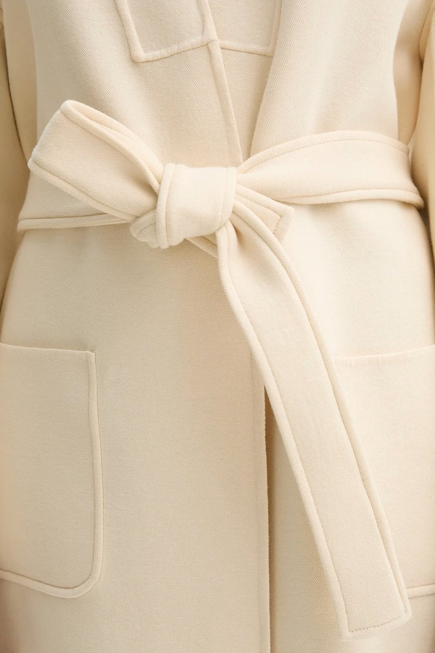Max Mara Coats Avorio Wit