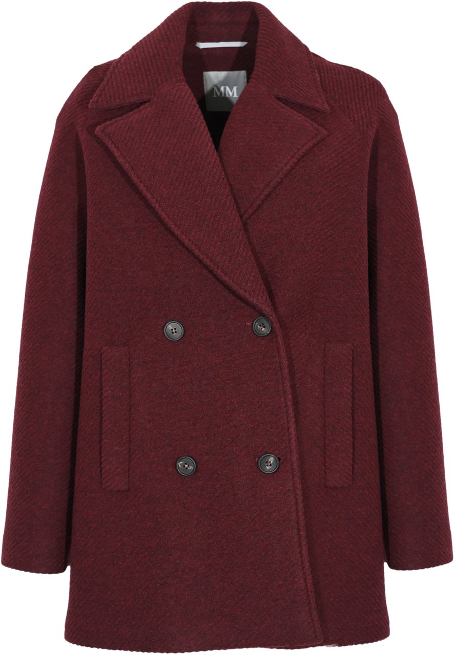 Max Mara Coats Bordeaux Rood