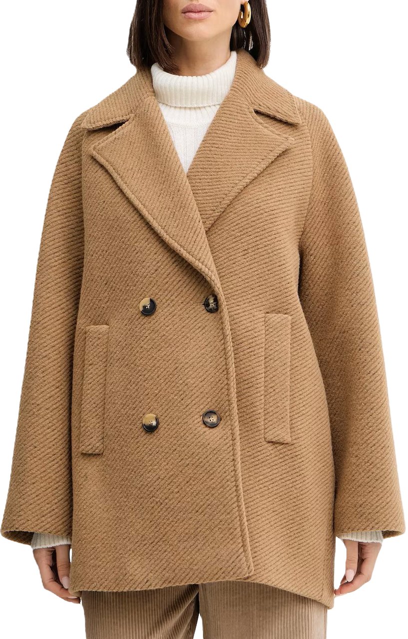 Max Mara Coats Camel Beige
