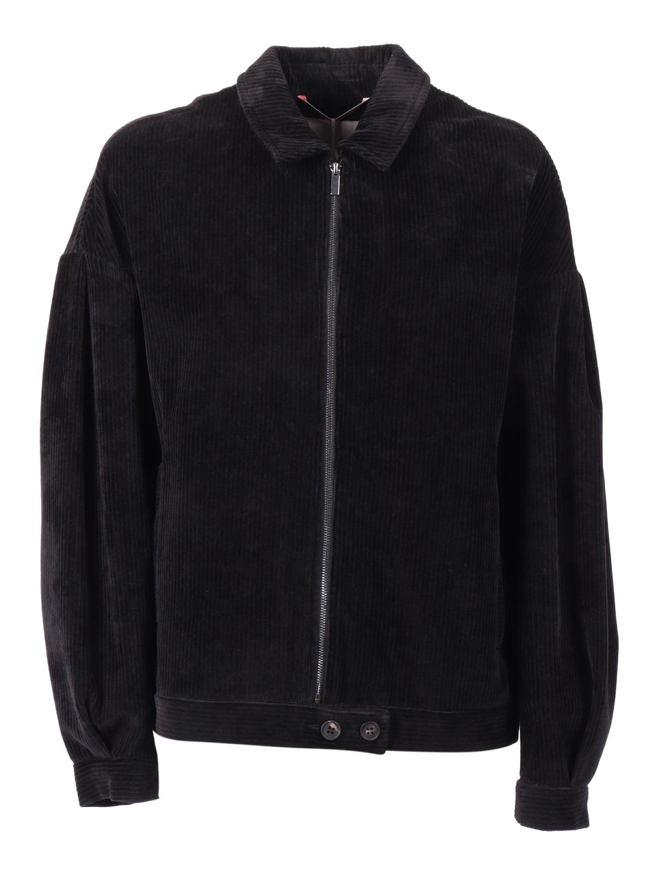 Max Mara Tailored Jersey Jacket With Classic Collar Zwart