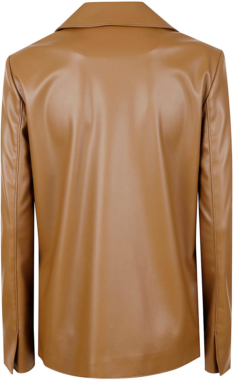 Max Mara Jackets Leather Brown Bruin