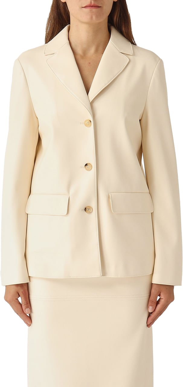 Max Mara Jackets Ivory Wit
