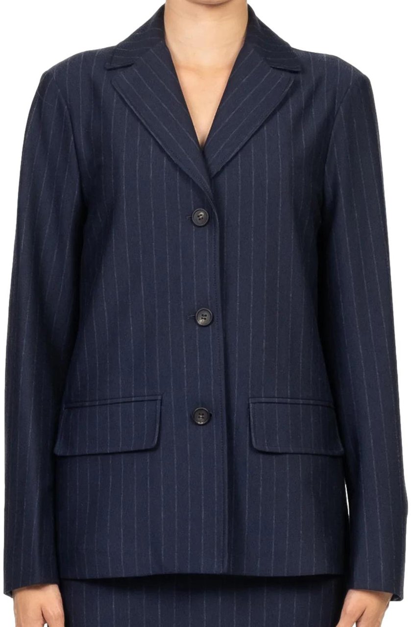 Max Mara Jackets Blue Blauw