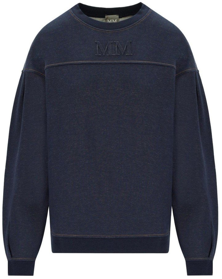 Max Mara Sweaters Blu Marino Blauw