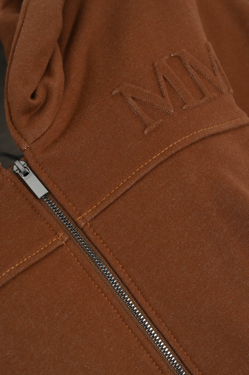 Max Mara Sweaters Leather Brown Bruin