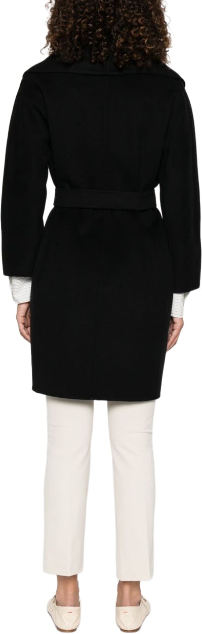 Max Mara Coats Nero Zwart