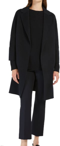 Max Mara Coats Blue Blauw