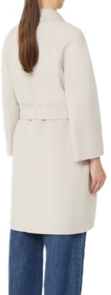 Max Mara Coats Ivory Wit