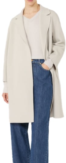 Max Mara Coats Ivory Wit