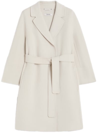 Max Mara Coats Ivory Wit