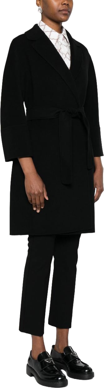 Max Mara Coats Nero Zwart