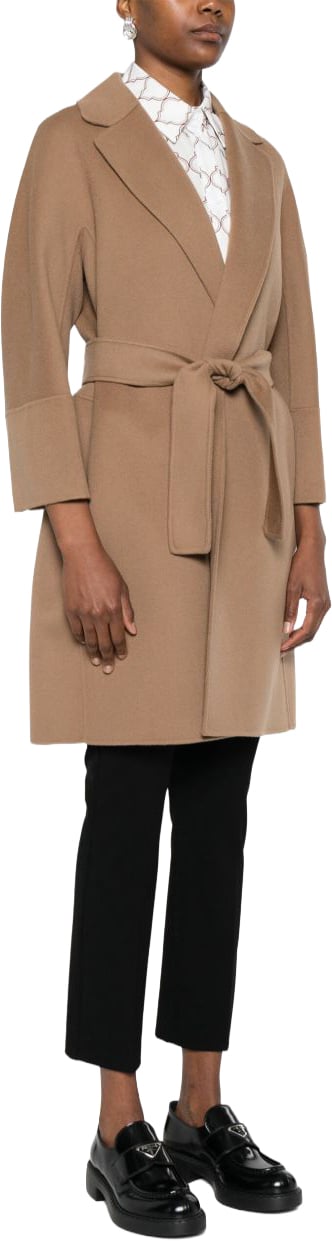 Max Mara Coats Marrone Beige