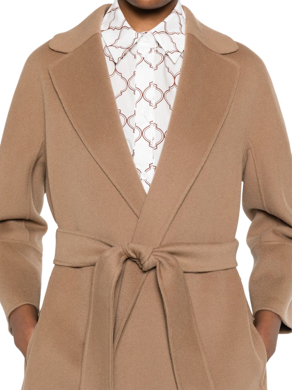 Max Mara Coats Marrone Beige