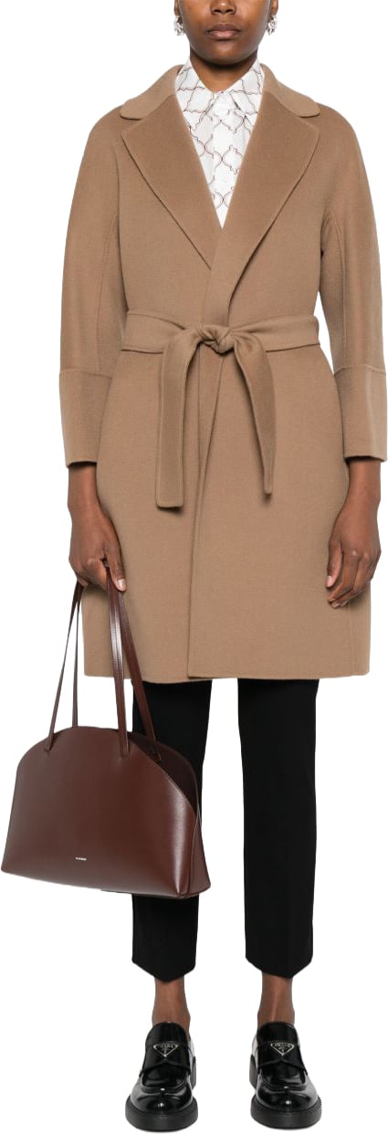 Max Mara Coats Marrone Beige
