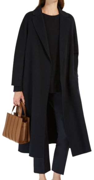 Max Mara Coats Blue Blauw