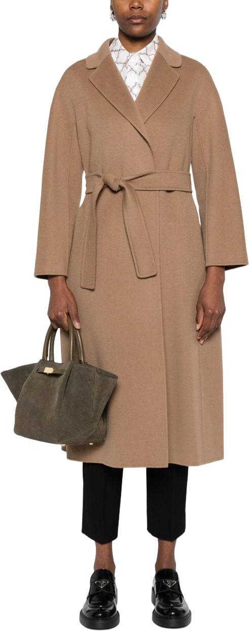 Max Mara Coats Marrone Beige