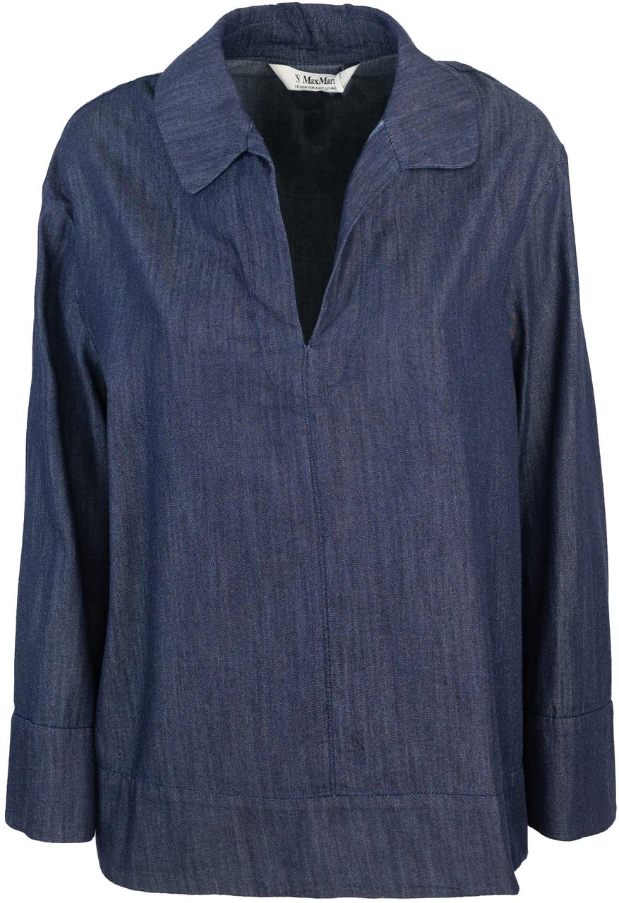 Max Mara Shirts Blue Blauw