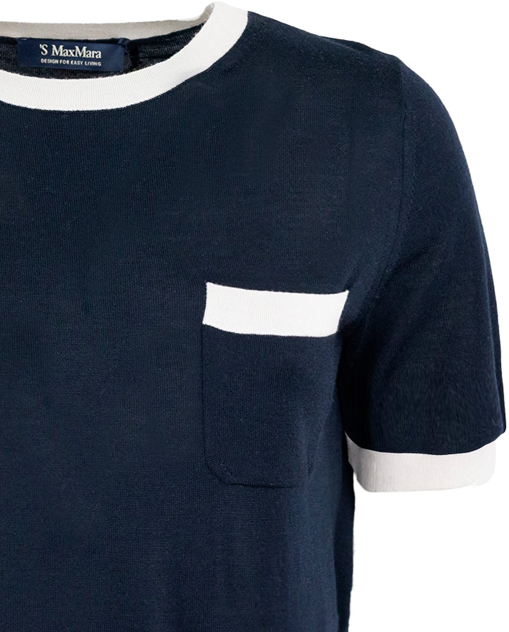 Max Mara 'S Max Mara T-Shirts And Polos Blu Marino Blauw