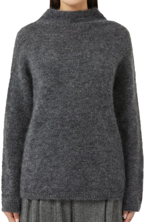 Max Mara Sweaters Grigio Antracite Grijs