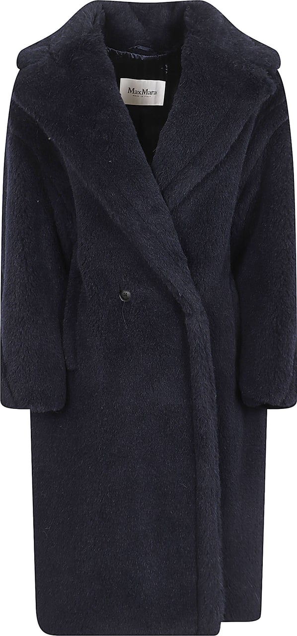 MAX MARA CAPPOTTO TEDDY Lichtblauw