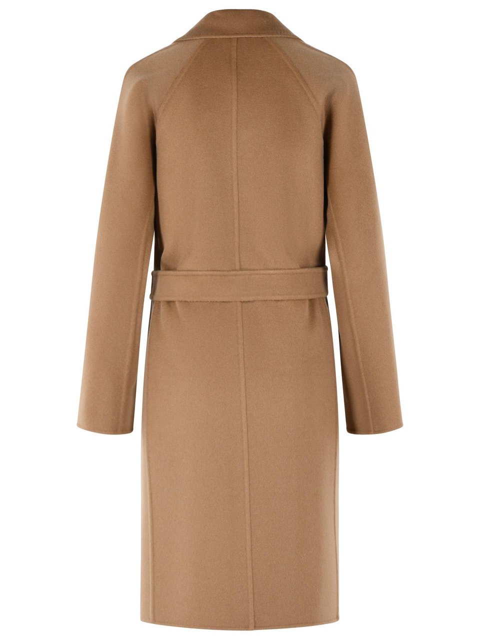 Max Mara 'Aceri' Camel Cashmere Wrap Coat Neutraal