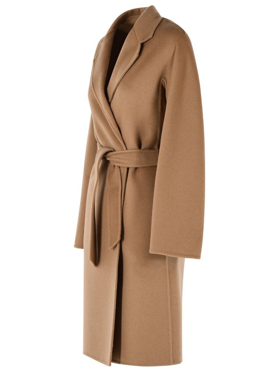 Max Mara 'Aceri' Camel Cashmere Wrap Coat Neutraal