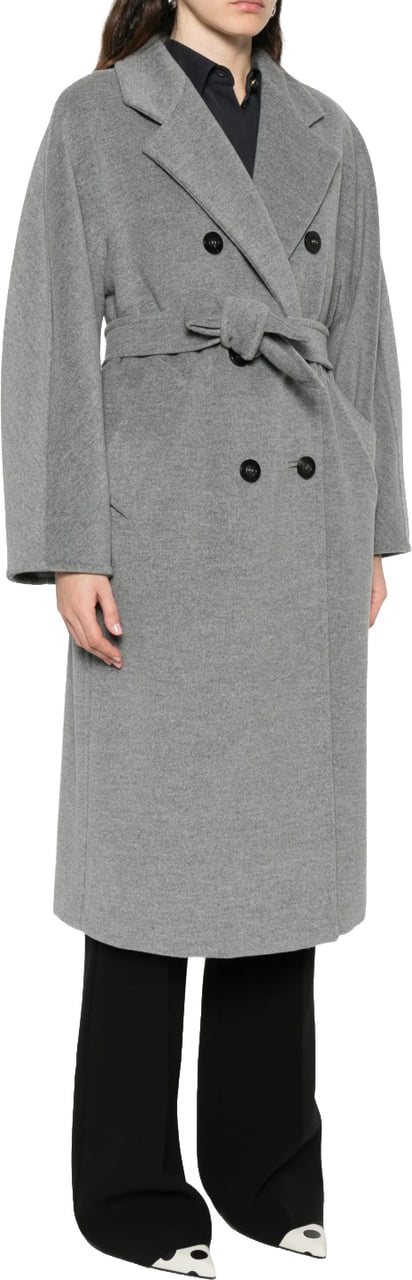 Max Mara Madame Coat Light Grey Grijs