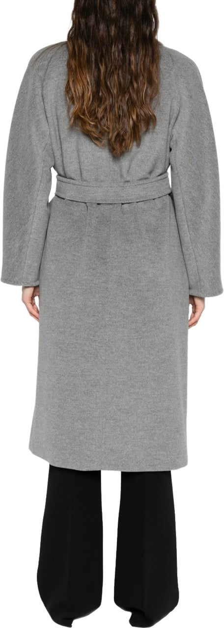 Max Mara Madame Coat Light Grey Grijs