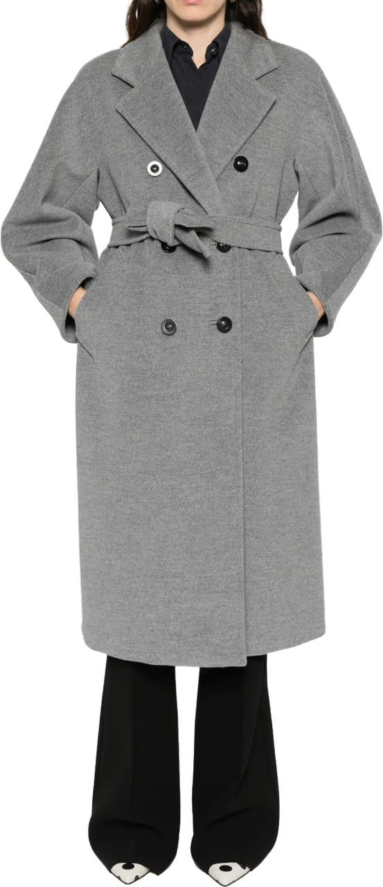 Max Mara Madame Coat Light Grey Grijs