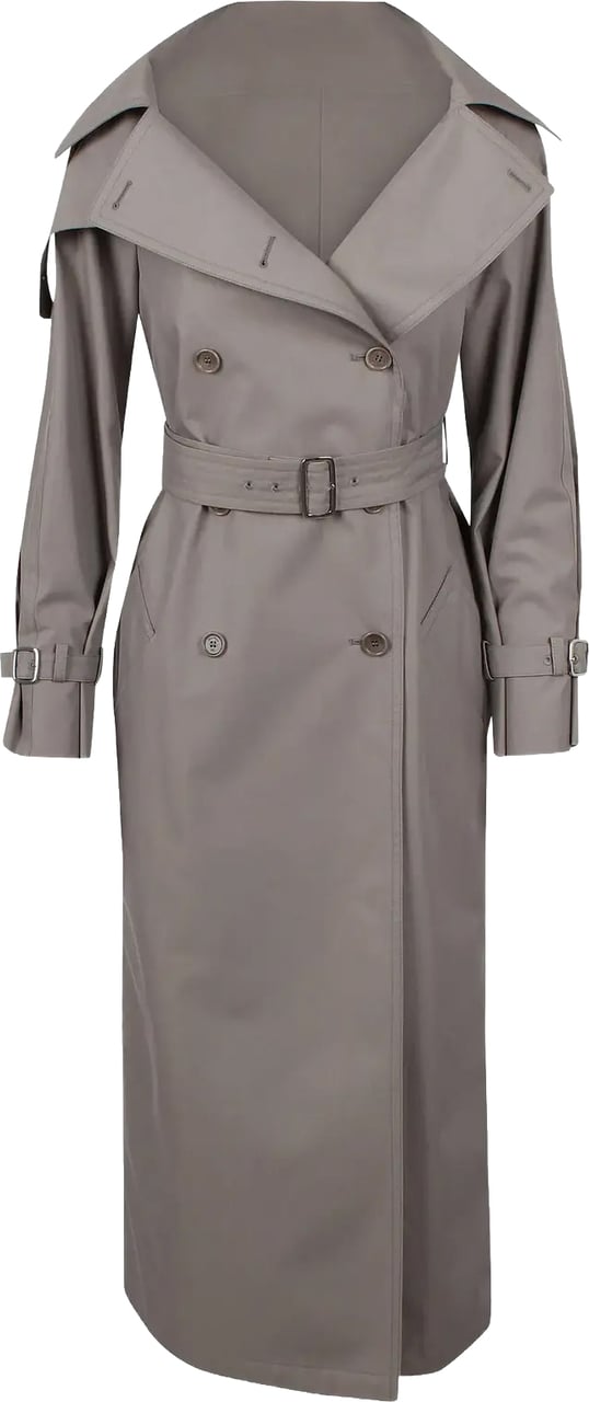 Max Mara Rain Coat Medium Grey Grijs