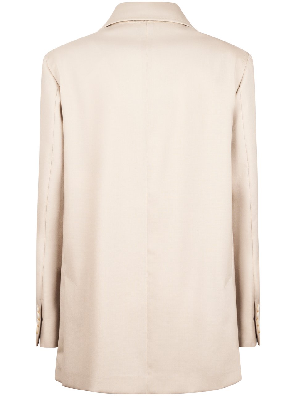 Max Mara Tailored Jacket with Notch Lapel and Patch Pockets Neutraal
