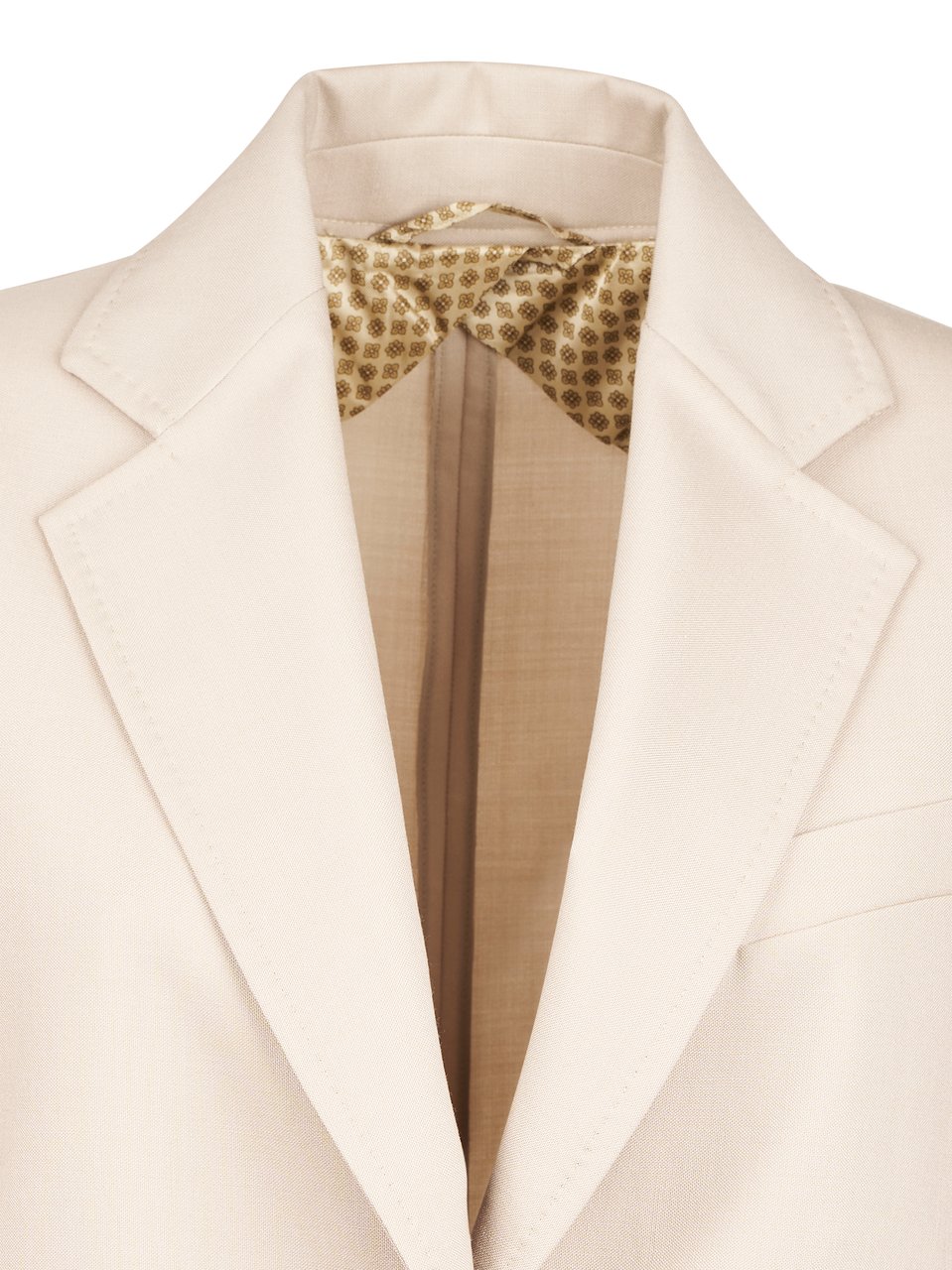 Max Mara Tailored Jacket with Notch Lapel and Patch Pockets Neutraal