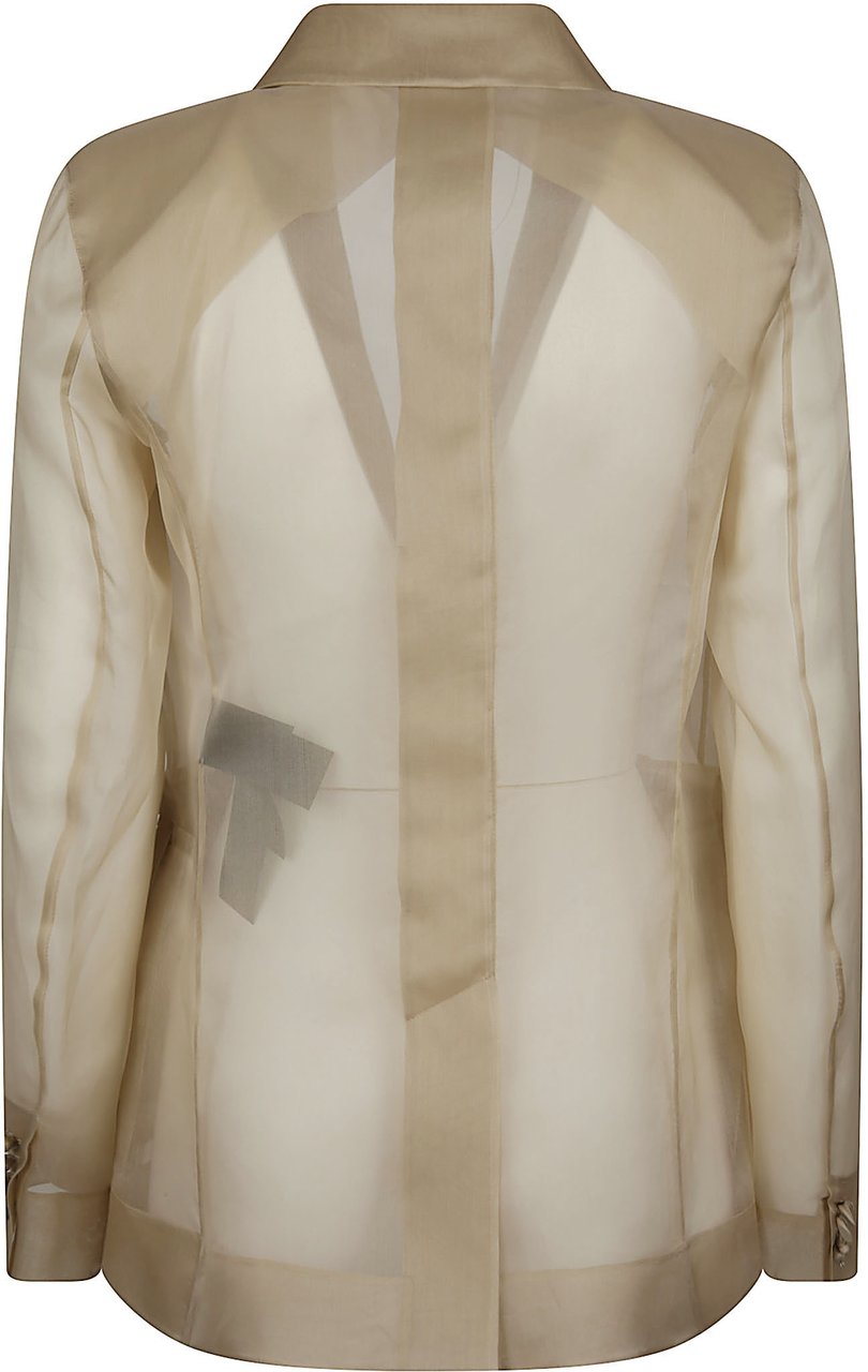 Max Mara Mxeslogan Jacket Nude Beige