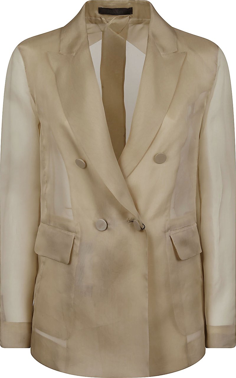 Max Mara Mxeslogan Jacket Nude Beige