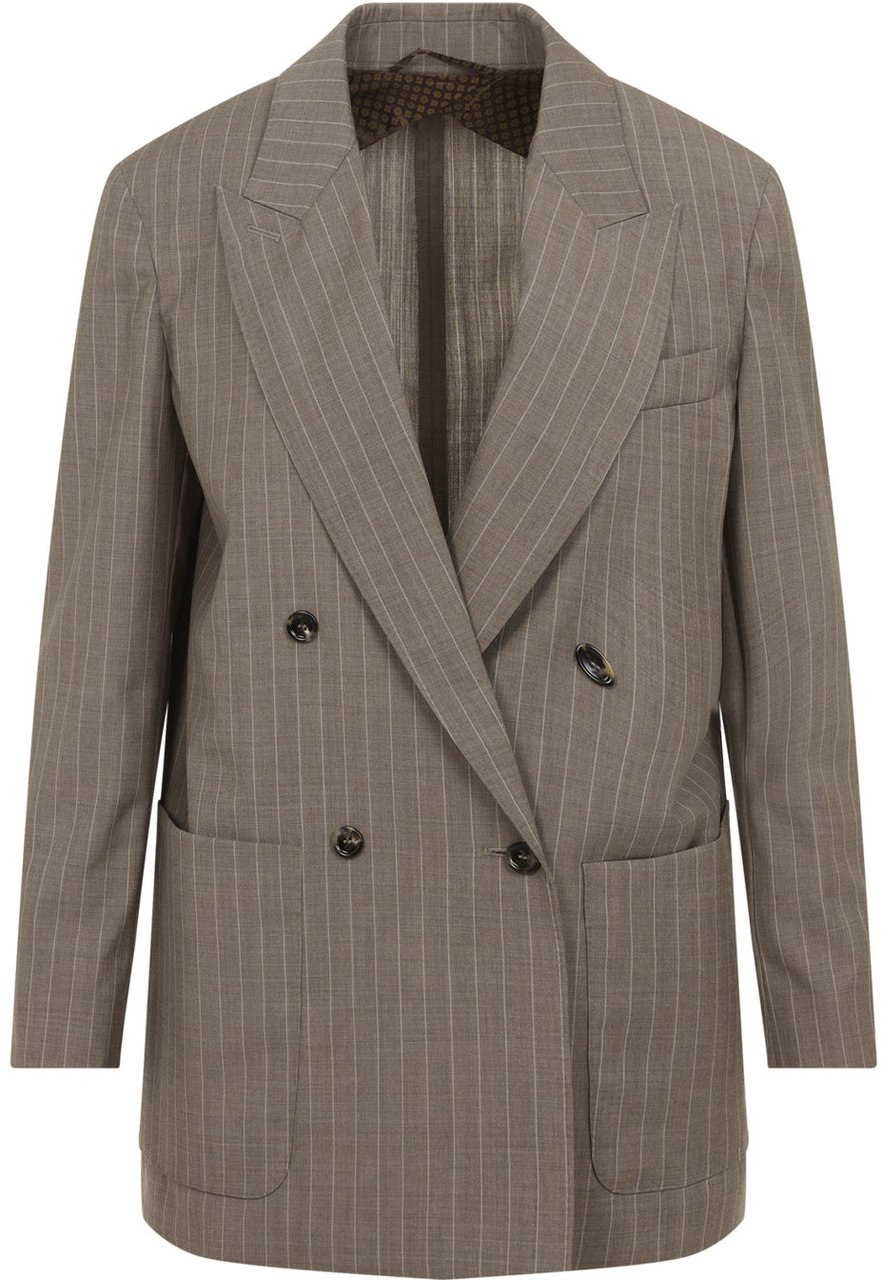 Max Mara Acciaio Pinstripe Jacket Divers