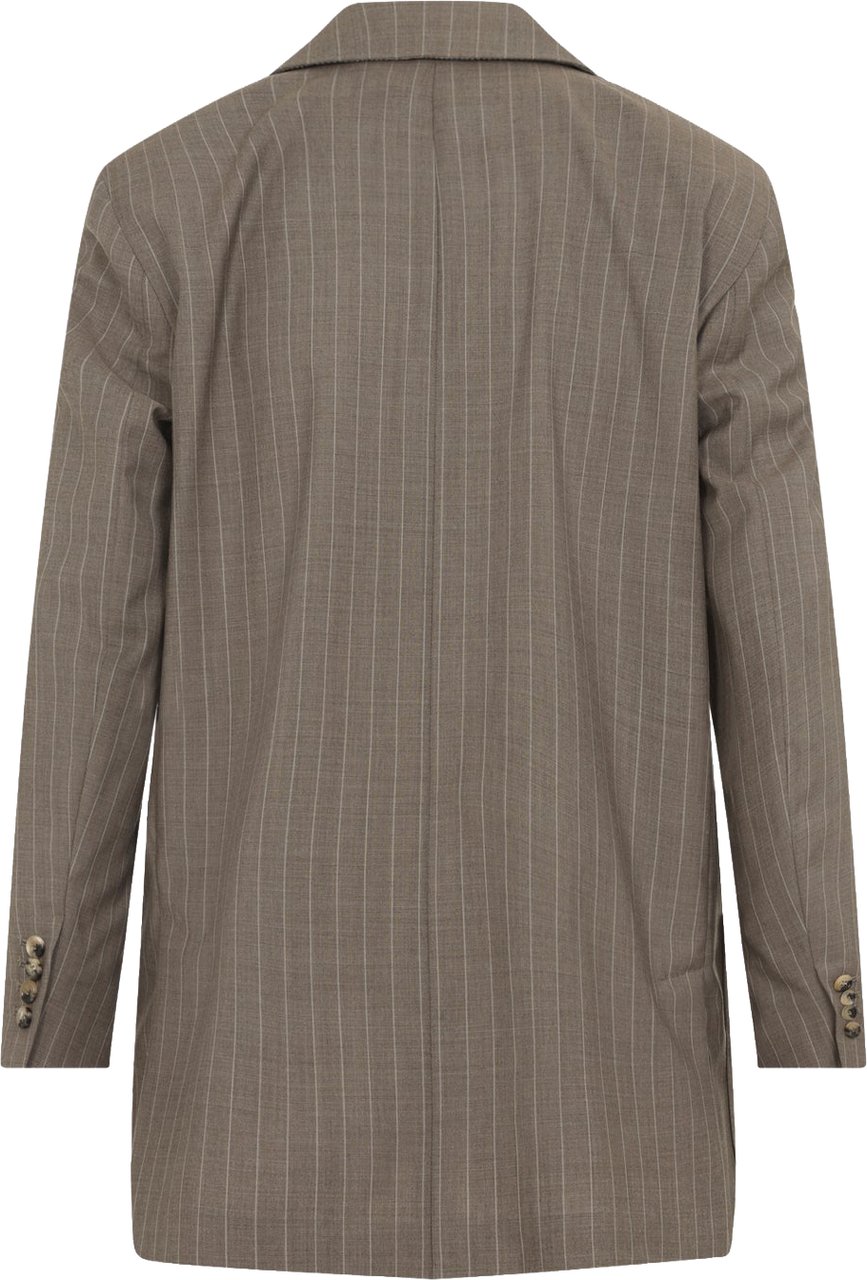 Max Mara Acciaio Pinstripe Jacket Divers