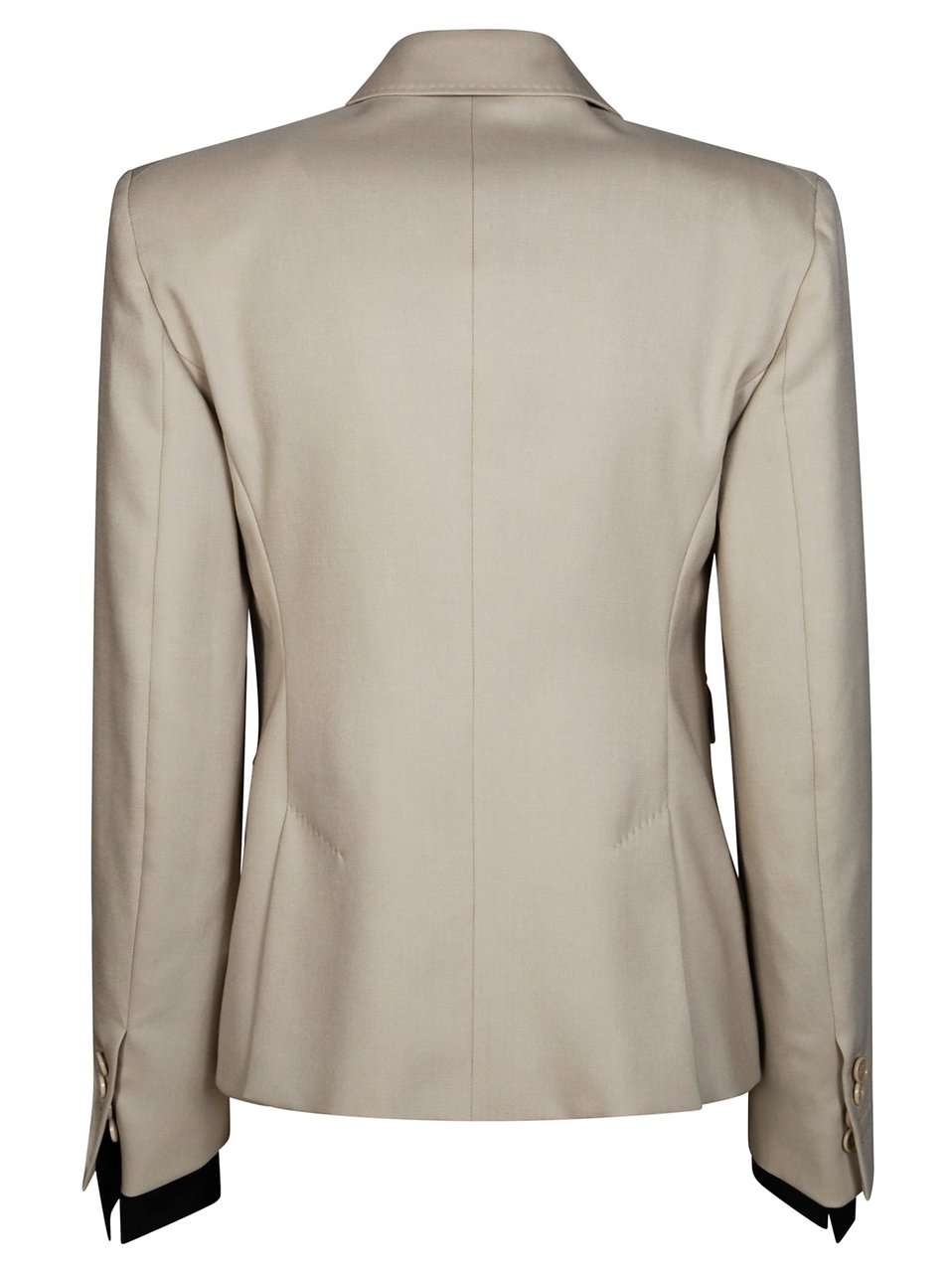 Max Mara Cropped Double Breasted Tailored Blazer Grijs