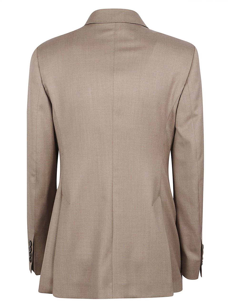 Max Mara Double-Breasted Tailored Blazer Bruin