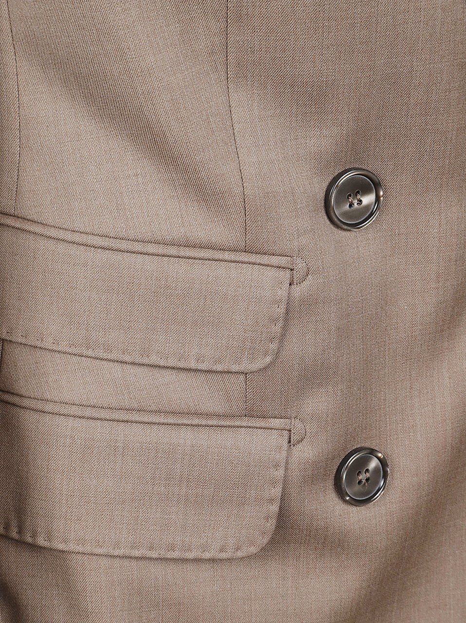 Max Mara Double-Breasted Tailored Blazer Bruin