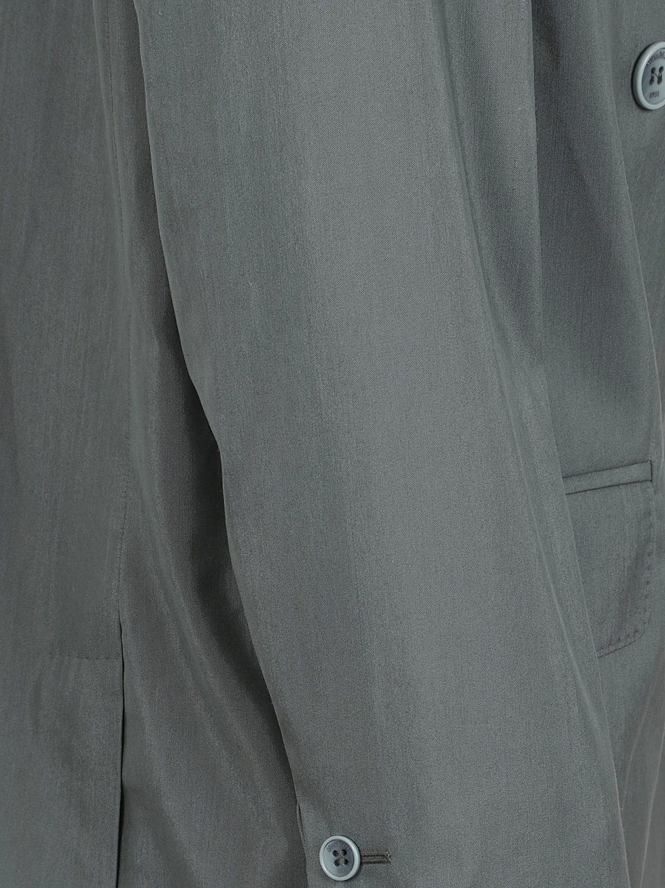 Max Mara Double-Breasted Structured Jacket with Wide Lapels Grijs