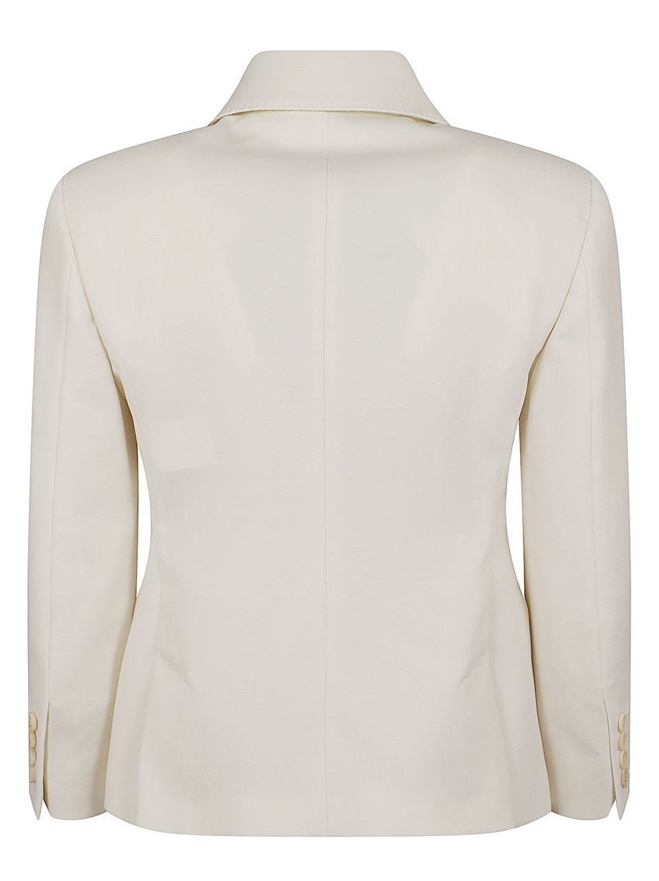 Max Mara Double-Breasted Blazer with Cropped Fit and Peak Lapels Wit