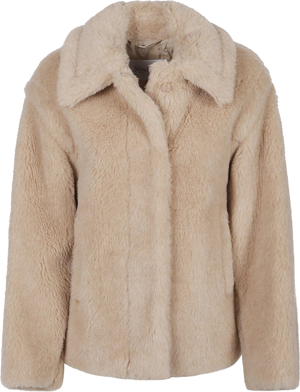Max Mara Mxmtritone Teddy Jacket Brown Bruin