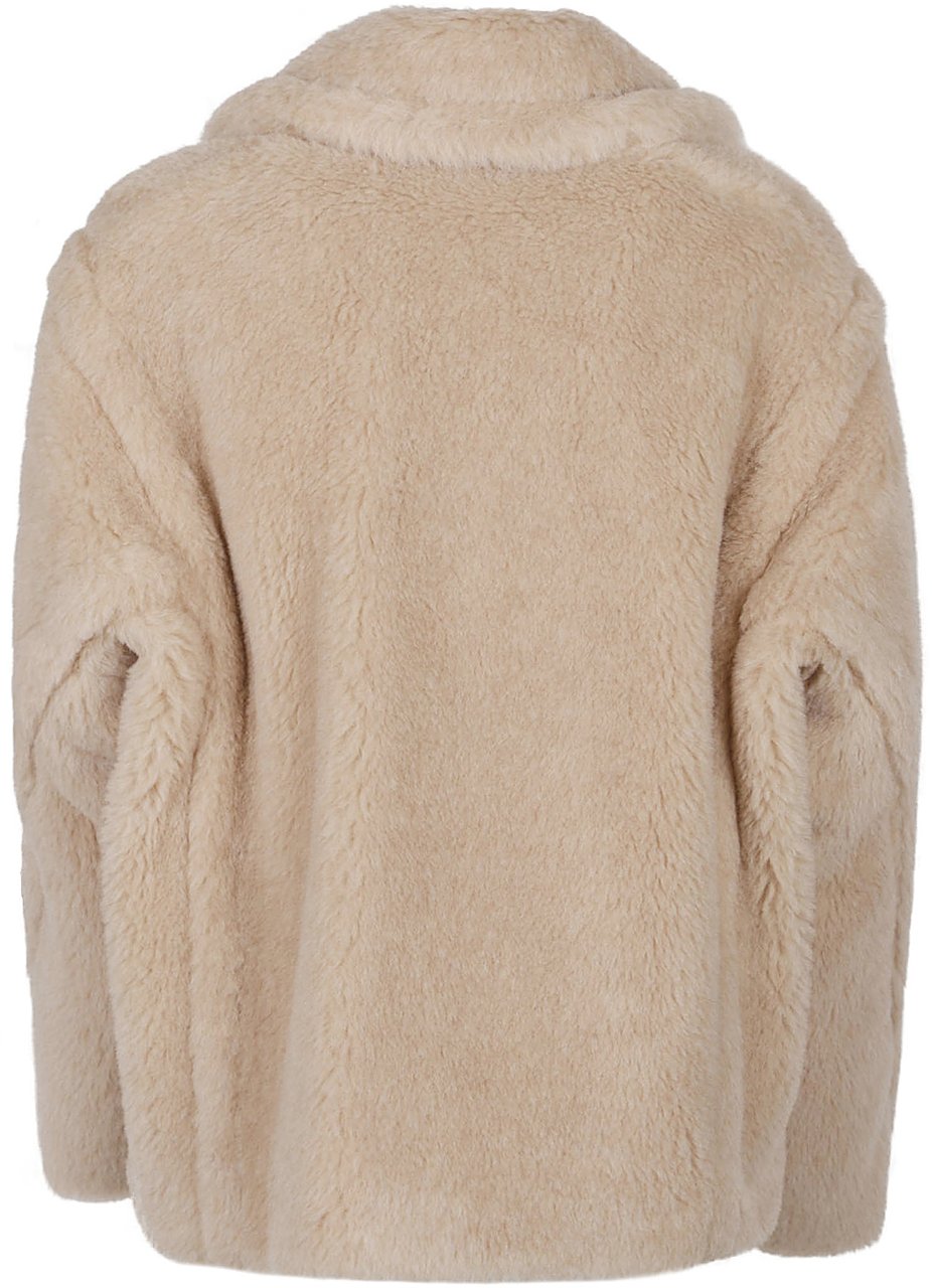 Max Mara Mxmtritone Teddy Jacket Brown Bruin