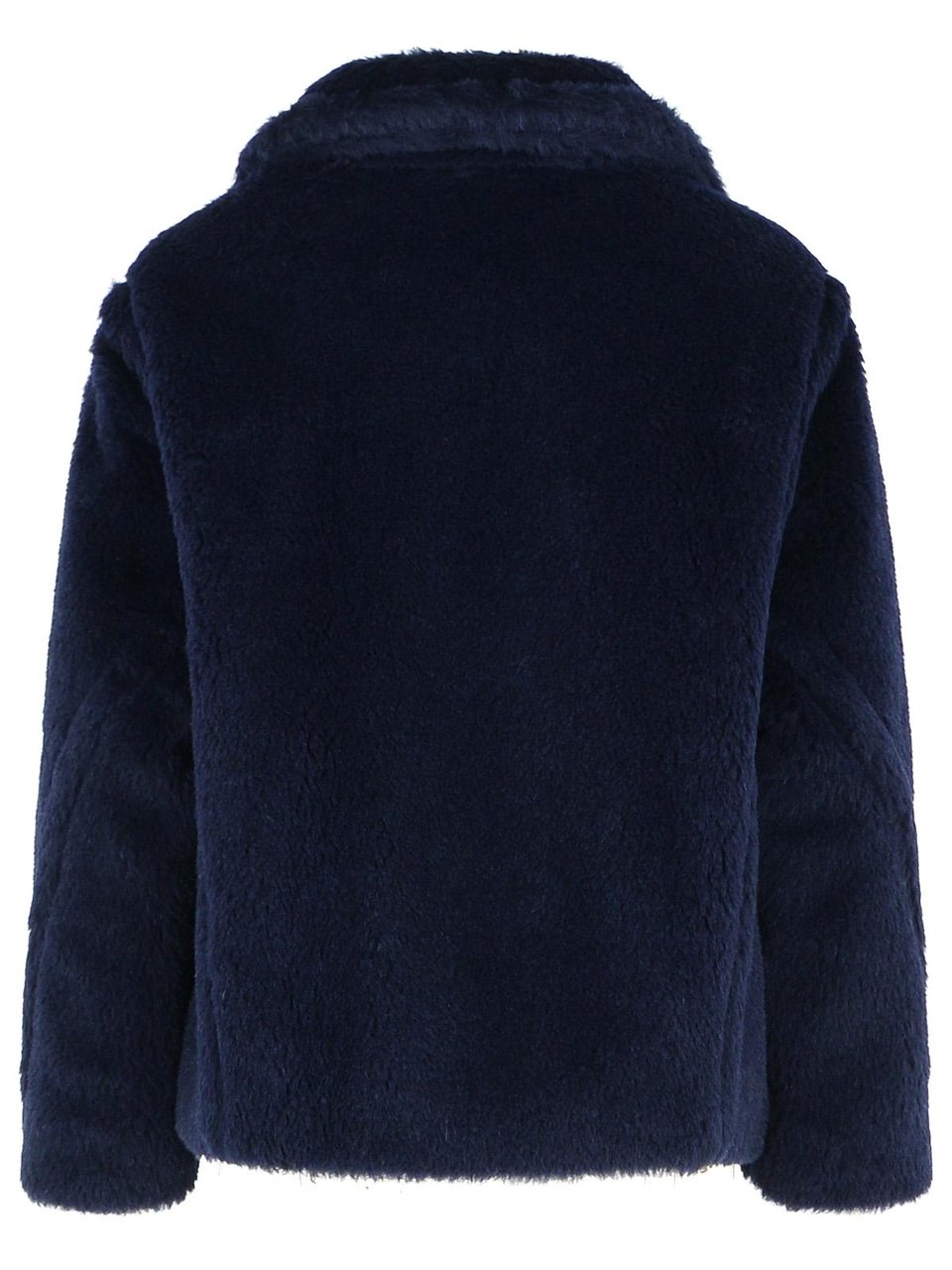 Max Mara 'Mxmfuggito' Blue Alpaca And Wool Jacket Zwart
