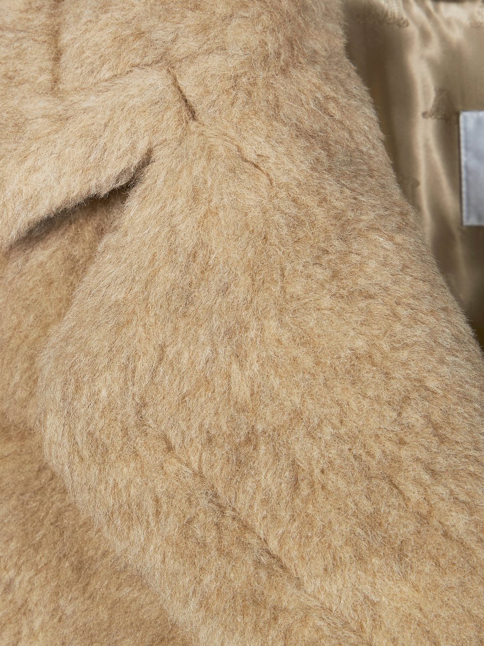 Max Mara Cambusa Plush Double Breasted Jacket Neutraal