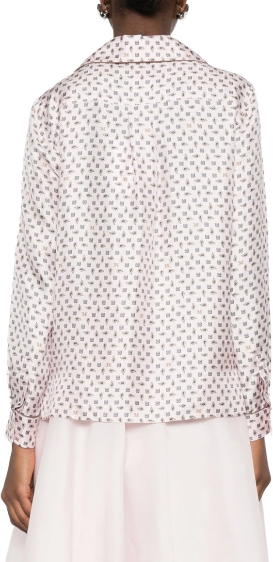 Max Mara Shirt Pink Cachemire Roze